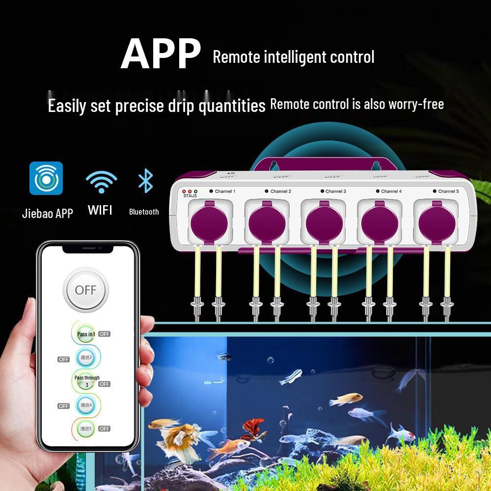 Jebao DP2/3/4 Автоматический перистальтический дозирующий насос для морской воды Расширение (DP3S/DP4S)