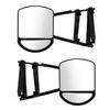 2 шт. Зеркало прицепное на клипсах Зеркало Левое Правое Вращение на 360 градусов Расширение зеркала для буксировки для Транспортных средств Легковых автомобилей Грузовиков Прицепов