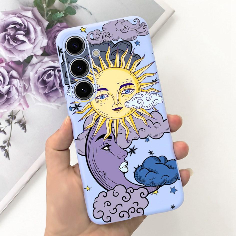 Чехол для Samsung Galaxy S24 Plus Милый Желтый Утенок Астронавт Матовый Силиконовый Мягкий Чехол для Samsung S 24 S24 Ultra S24+ 5G Funda