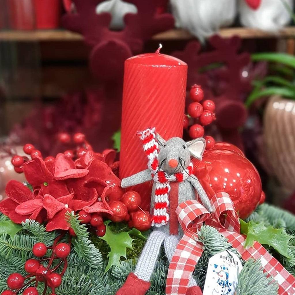 3 Colors Christmas Ribbons Braid Wool Knit Ribbon Winter Holiday Craft Ribbons for Gift Wrapping Christmas Decorations