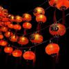 Decorative Spring Festival LED Lights String Traditional Hanging Festival Red Lanterns  Wedding