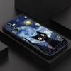 Чехол со звездным котом для Samsung Galaxy S25 FE S24 S23 S22 S21 S20 S10 S10E Ultra Plus Note 20 Ultra 10 Plus