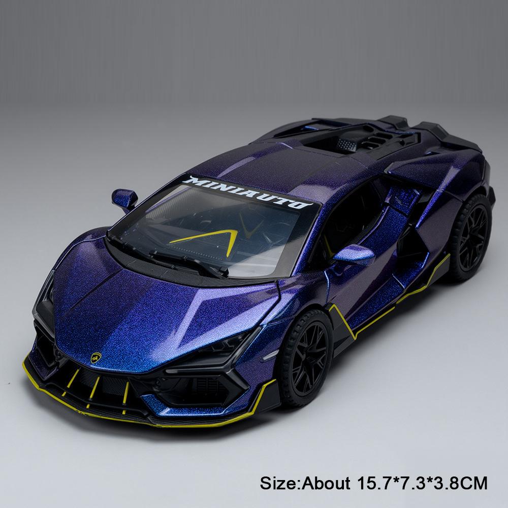1:32 Hellcat Lambor Revuelto Модель автомобиля Сплав Литье под давлением Игрушка Двери открываются Звук Свет Оттянуть Назад Миниатюрное транспортное средство Друг Модный подарок