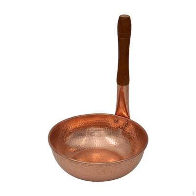 Медная кастрюля 23 см для приготовления и кипячения пищи на кухне