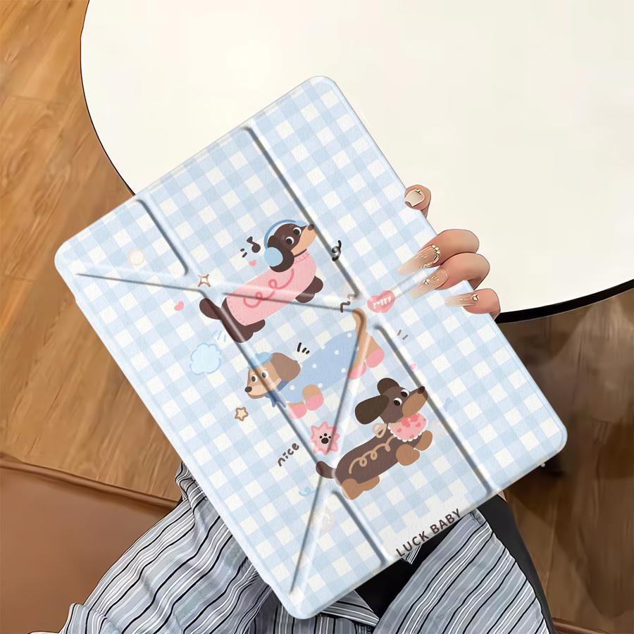 Чехол-подставка для планшета iPad Pro 2025 Air 4 5 M3 M2 1 2 M4 11 дюймов Mini 6 7 Pro 11-го 10-го 9-го 8-го 7-го 12,9 дюйма Мультяшный Милый