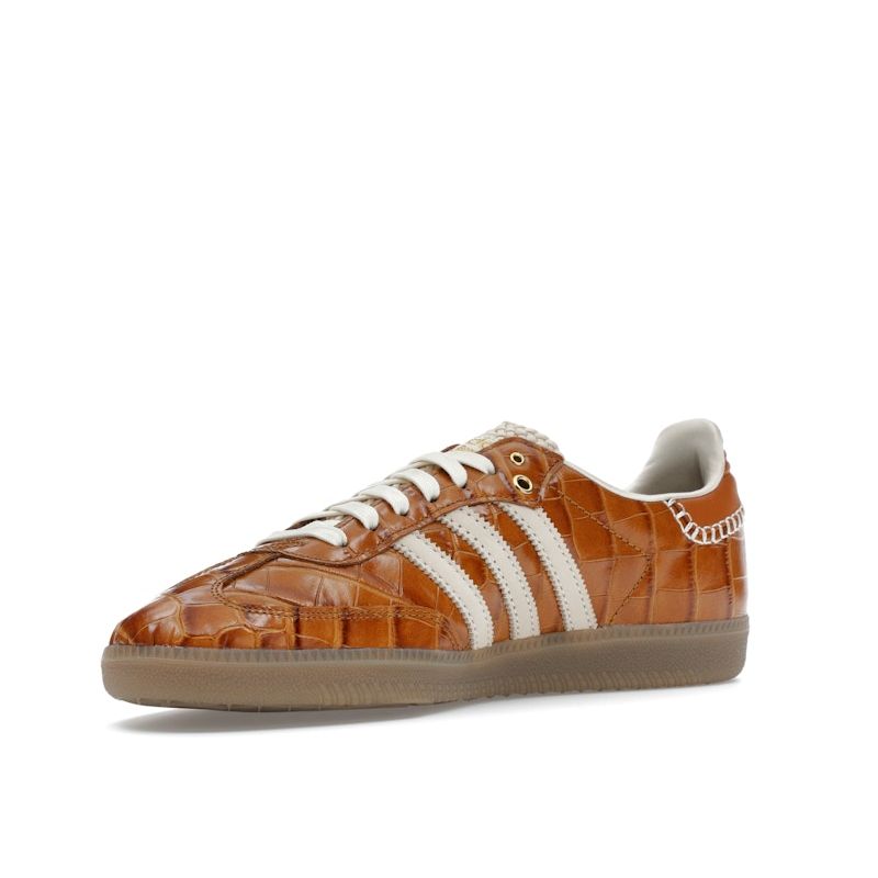 Wales Bonner X Adidas Samba OG Croc - Night Brown Unisex Sneakers Supplier-Color Wonder-White JH9826