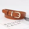 Stylish Style Minimalist Pu Belt With Alloy Pin Buckle For Daily Suitable Use