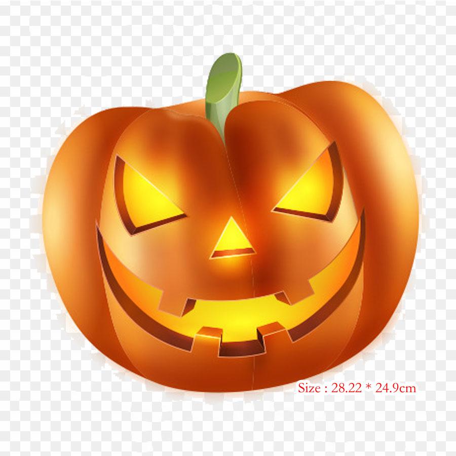 Calabaza Halloween Egipto Jack O' Lantern Jack Skellin Iron On Heat Transfer Printing Vinyl Patches Sticker for Clothes DIY Appliques Washable Patches