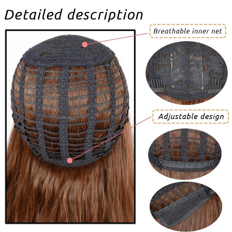 MERISIHAIR Омбре оранжевый градиент коричневый длинные волны волна прическа парики для женщин синтетический парик высокотемпературное волокно средний размер