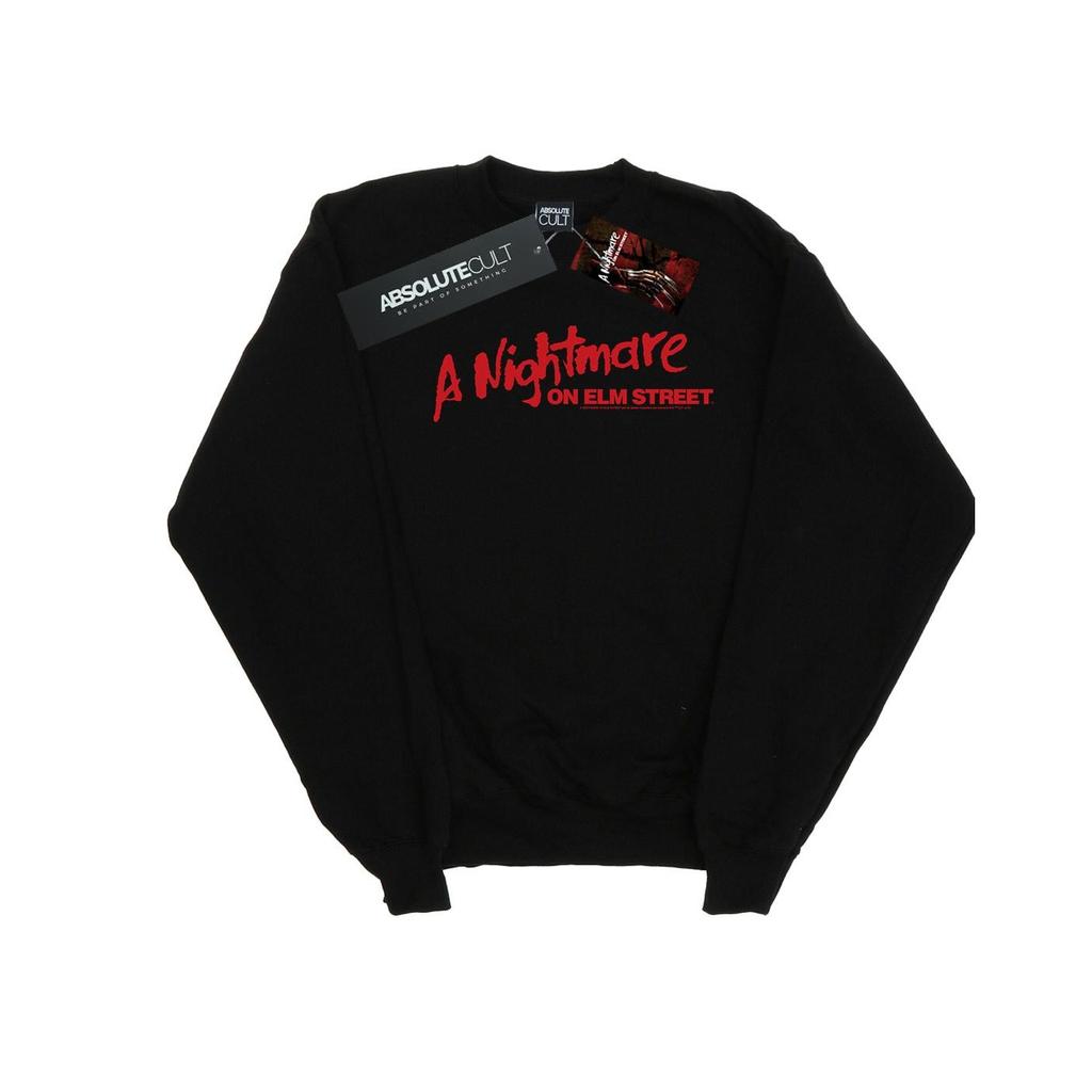 A Nightmare On Elm Street Mens Red Logo Sweatshirt