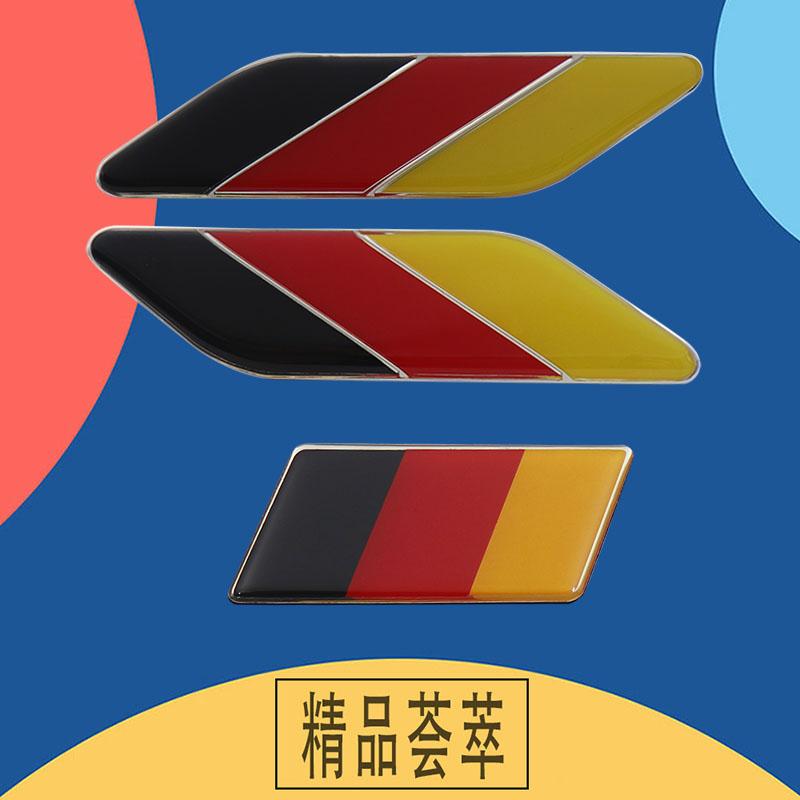 3D Премиум Немецкий Германия Немецкий Флаг Карта Логотип для автомобиля Капот Двигателя Крыло багажник Хвост Задняя Наклейка Эмблема Значок Наклейка