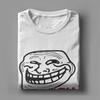 Мужская футболка You Mad Troll Face Мемы Новинка Хлопковая футболка с коротким рукавом Смешная футболка с юмором Футболка с круглым вырезом Топы Подарок на день рождения
