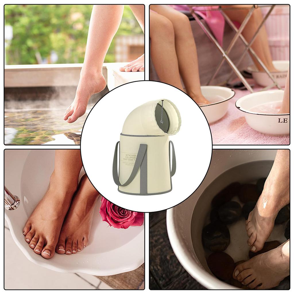 Ведро для замачивания ног, складная ванночка для ног, ванна для педикюра, сумка с ручкой, домашнее ведро для замачивания ног для взрослых