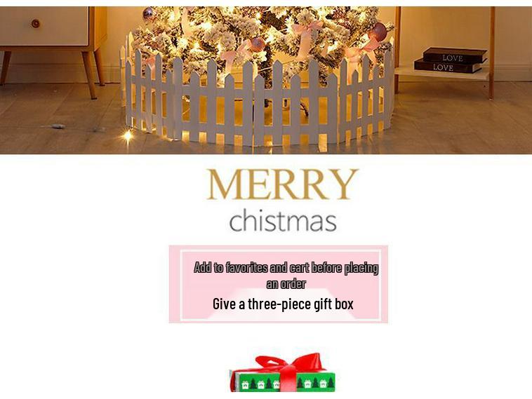 Handmade DIY Christmas Tree with Lights and Large Ornaments - New Household Style