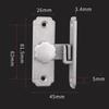 Barn Sliding Door Latch Lock with Mounting Screws Anti Stainless Steel Hasps Lock for Bathroom Garage Fence Window Gate
