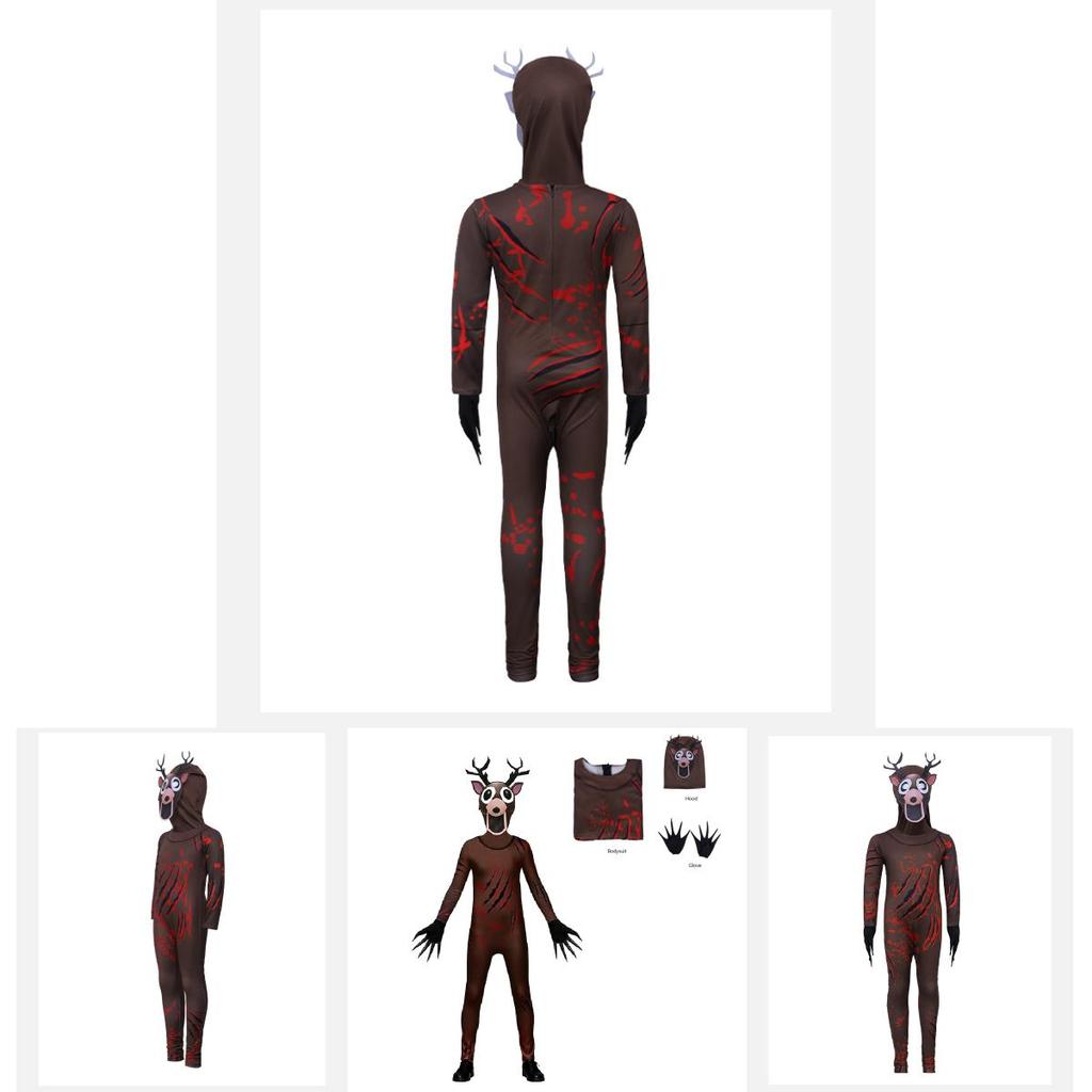 Олень 99 ночей в лесу Костюм оленя козы из мягкой полиэстеровой ткани для Хэллоуина и вечеринок