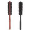Hair Comb Natural Boar Bristle Rolling Brush Round Barrel Blowing Curling DIY Hairdressing Styling Tool