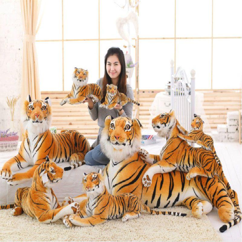 Роскошная плюшевая игрушка Тигр Реалистичная Большая кошка Оранжевый Бенгальский Мягкая Набивная игрушка Подушка