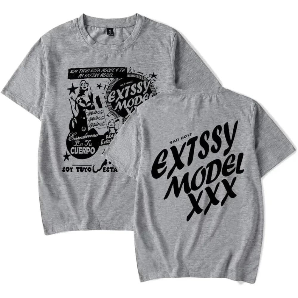 Футболка Junior H Las Flores с принтом Sad Boyz Tour Merch для мужчин, летние женские и мужские модные повседневные футболки с коротким рукавом из хлопка