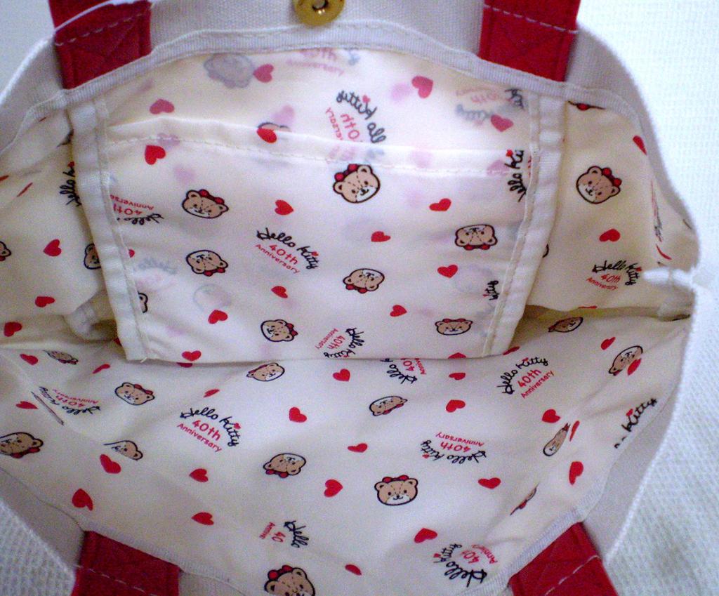 Sanrio Hello Kitty Canvas Handbag Kitty Tiny (40th & Cham)