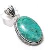 Chrysocolla Gemstone 925 Sterling Silver Jewelry Pendant 2.09"
