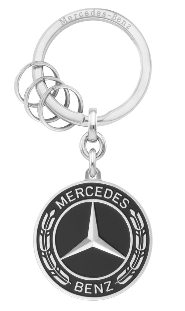 [Mercedes-Benz Collection] Genuine Key Ring Laurel Wreath Black