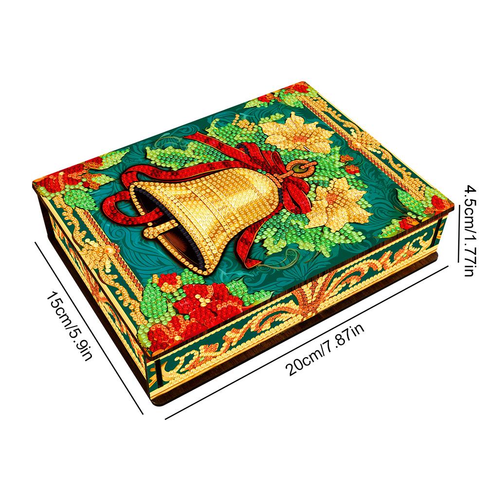 Classic Mandala Diamond Painting Jewelry Storage Case DIY Special Shaped Drill Wood Organizer Mosaic Art Kit Handmade Xmas Gifts