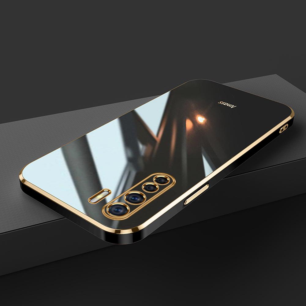 Для OPPO A91 чехол Роскошный квадратный чехол для телефона oppo Reno3 CPH2043 CPH2001 CPH2021 чехол Противоударный силиконовый чехол-накладка Fundas