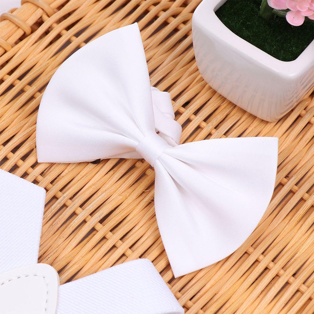 Dress Baby Hair Bow Set Solid Color Elastic Braces Cow Tie Belts Kids Suspenders Printed Bow Tie