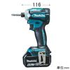 Makita TD171 Blue Impact 180Nm Includes Two 6Ah Batteries and TD171DRGX (18V) Driver, Torque, Charger,