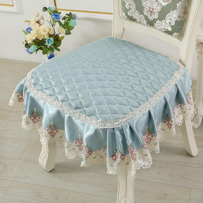 Элегантный кружевной декор 43*45 см, подушка для стула, противоскользящая подушка для сиденья в европейском стиле, домашний декор, обеденный офисный коврик