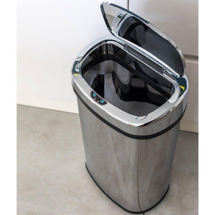 MAJESTIC - Poubelle de Cuisine Automatique - KITCHEN MOVE - 80L - Inox Poli
