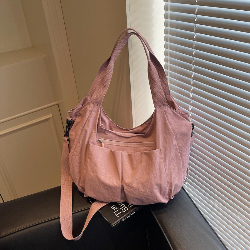 Вместительная тканевая сумка, женская новая сумка-тоут на одно плечо, модная и легкая сумка-тоут, повседневная сумка-мессенджер