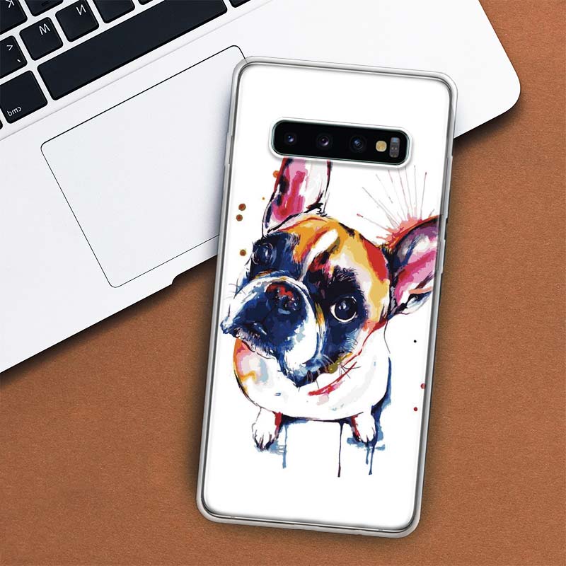 Чехол для телефона с изображением французского бульдога и мопса для Samsung Galaxy S10 Plus S20 FE S21 S22 Ultra S10E S9 S8 + S6 S7 Edge Lite Shell Coque