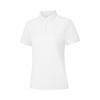 Li Ning Solid Color Pullover Sports Polo Shirt Women Tops Off-White APLU198-1