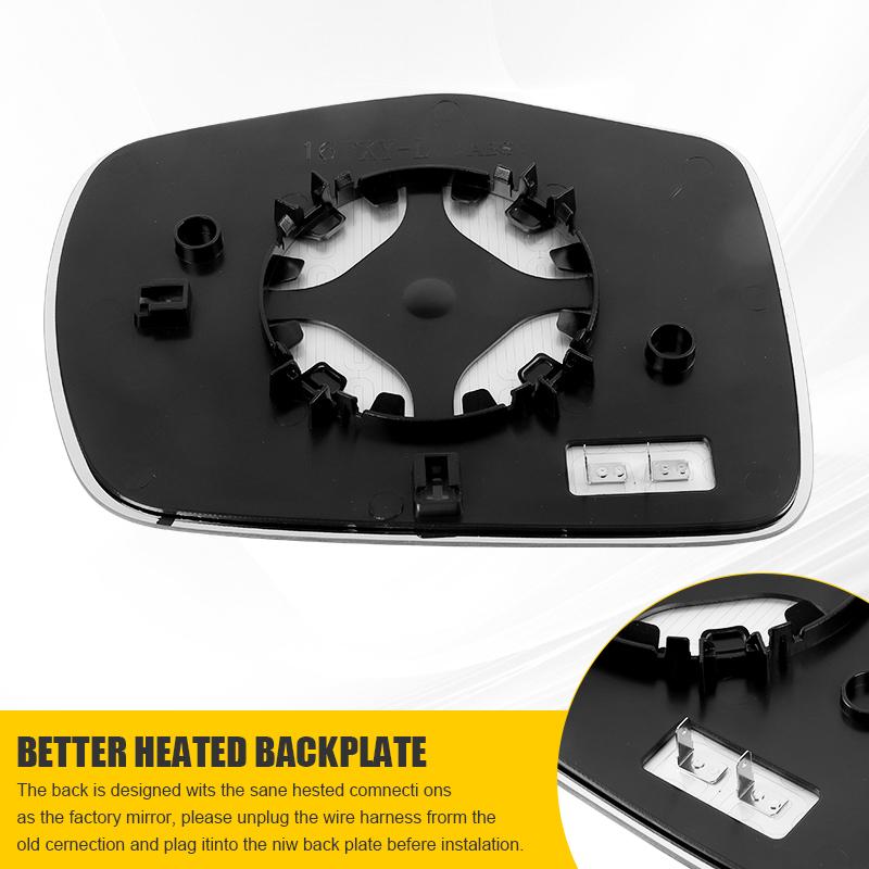 Зеркальный элемент с подогревом левый правый заднего вида для Honda Pilot 2016- Passport - Ridgeline - Зеркало бокового вида