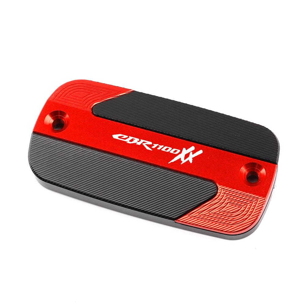 For Honda CBR1100XX 1997-2006 Motorcycle CNC Aluminum Accessories Front Brake Fluid Reservoir Cover Cylinder Oil Tank Cap