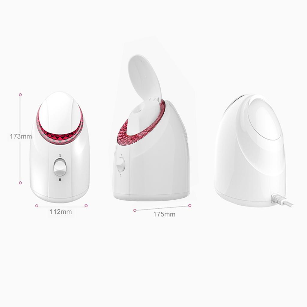 Отпариватель для лица, УФ-нано-отпариватель для лица, теплый туман, увлажнитель для лица, горячий отпариватель, емкость 90 мл, 20 минут пара