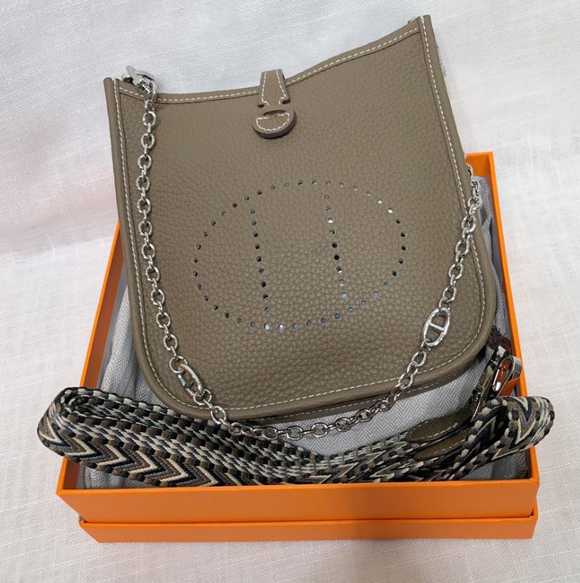 Сумка Evelyn из коровьей кожи первого слоя, женская сумка из натуральной кожи, сумка-ведро с узором личи, мини-повседневная на плечо/кроссбоди