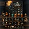 31 Nights of Fright Halloween Countdown Calendar with Figurines 7/15/31 Days Advent Calendar Mini Scary Doll Collectible Horror Figures