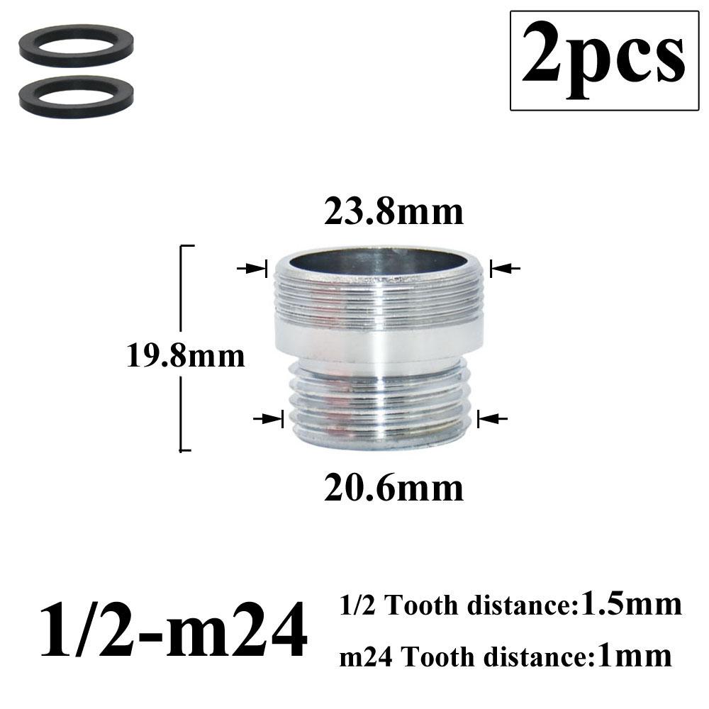 2 шт. 1/2 переходник на 16, 18, 20, 22, 24, 26, 28 мм наружная резьба адаптер для смесителя кухня ванная комната латунные фитинги для барботера вода соединение
