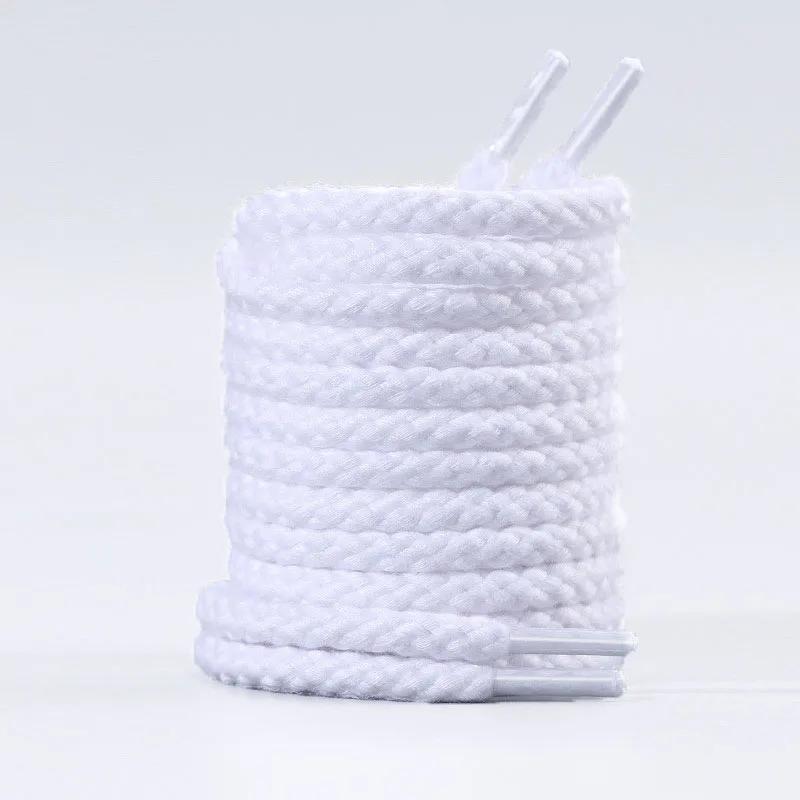 Precision Woven Linen Cotton Round Laces Outdoor Sports Laces Men and Women Casual Canvas Laces Shoes Accessories 1 Pair