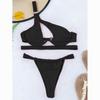 Push Up Bikinis Micro Bikini Set Sexy Swimsuits Female Thong Swimwear Brazilian Biquini Black Bikini Hollow Out Beachwear