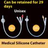 1 шт. Одноразовый силиконовый катетер Фолея для мочевого пузыря 2-ходовой 3-ходовой промывочная трубка медицинский учебный расходный материал для ухода за мочевыводящими путями