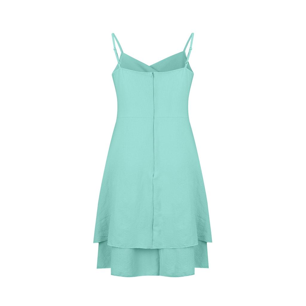 Женское освежающее платье без рукавов, повседневное однотонное свободное платье с открытой спиной и молнией