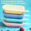 Silicone Popsicle Molds Stackable Ice Cream Mold Reusable DIY Popsicle Kit for Homemade Ice Cream Popsicles