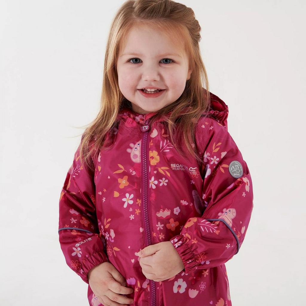 Regatta Childrens/Kids Pobble Peppa Pig Puddle Suit
