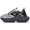New MLB New York Yankees Anti-Slip Wear-Resistant Low-Top Chunky Sneakers Unisex Black 3ASHWD15N-50BKS