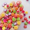50Pcs Cute Cartoon Mini Watermelon, Orange, Fruit Slices Series Nail Art Resin Designer Charms DIY Craft For Nail 3D Decorations