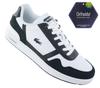 Lacoste T-Clip Leather - Мужские кроссовки Кожаные белые-черные 747SMA0073147 ОРИГИНАЛ